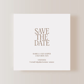 Save the date bröllop